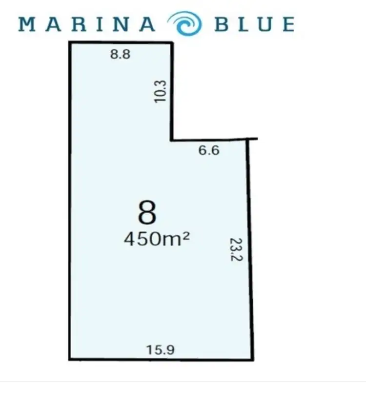 Floorplan of Homely land listing, 32 Marina Quay, Trinity Park QLD 4879