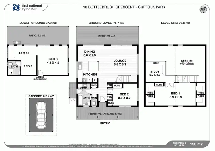 Floorplan of Homely house listing, 10 Bottlebrush Crescent, Suffolk Park NSW 2481