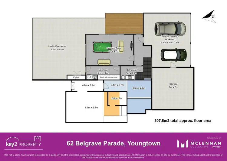 Floorplan of Homely house listing, 62 Belgrave Parade, Youngtown TAS 7249