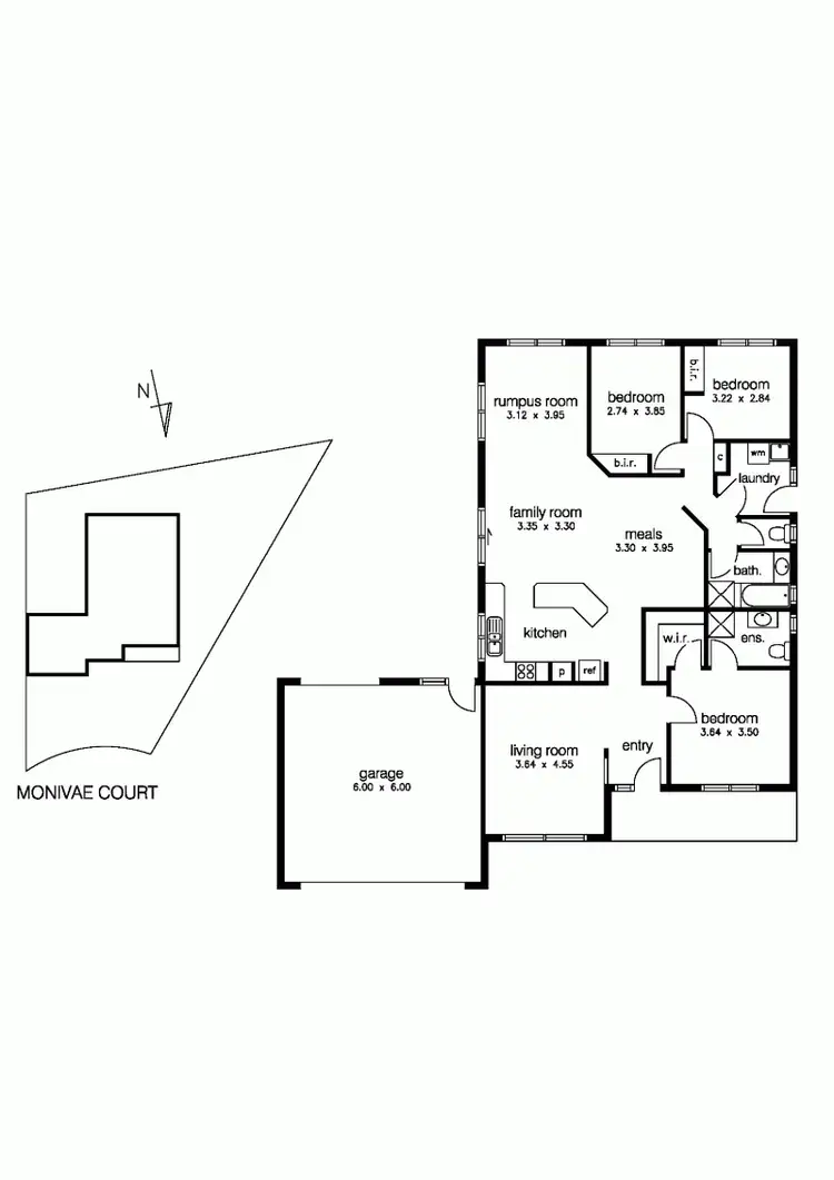 Floorplan of Homely house listing, 4 Monivae Court, Seabrook VIC 3028