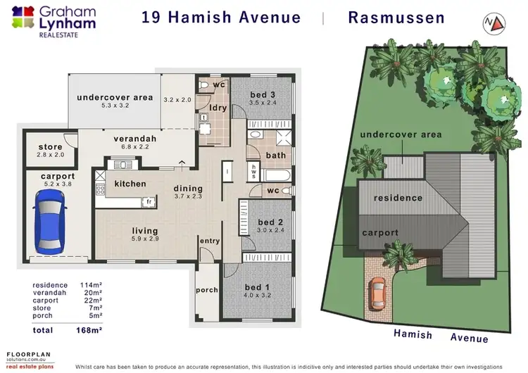 Floorplan of Homely house listing, 19 Hamish Avenue, Rasmussen QLD 4815