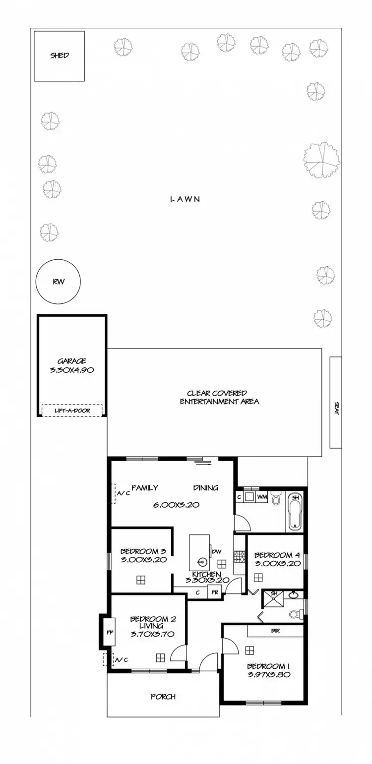 Floorplan of Homely house listing, 64 Dinwoodie Avenue, Clarence Gardens SA 5039
