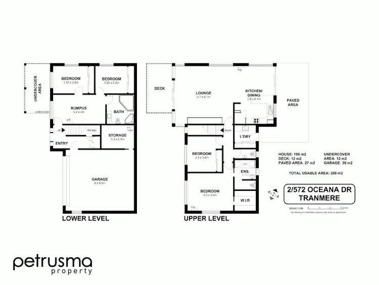 Floorplan of Homely unit listing, 2/572 Oceana Drive, Howrah TAS 7018