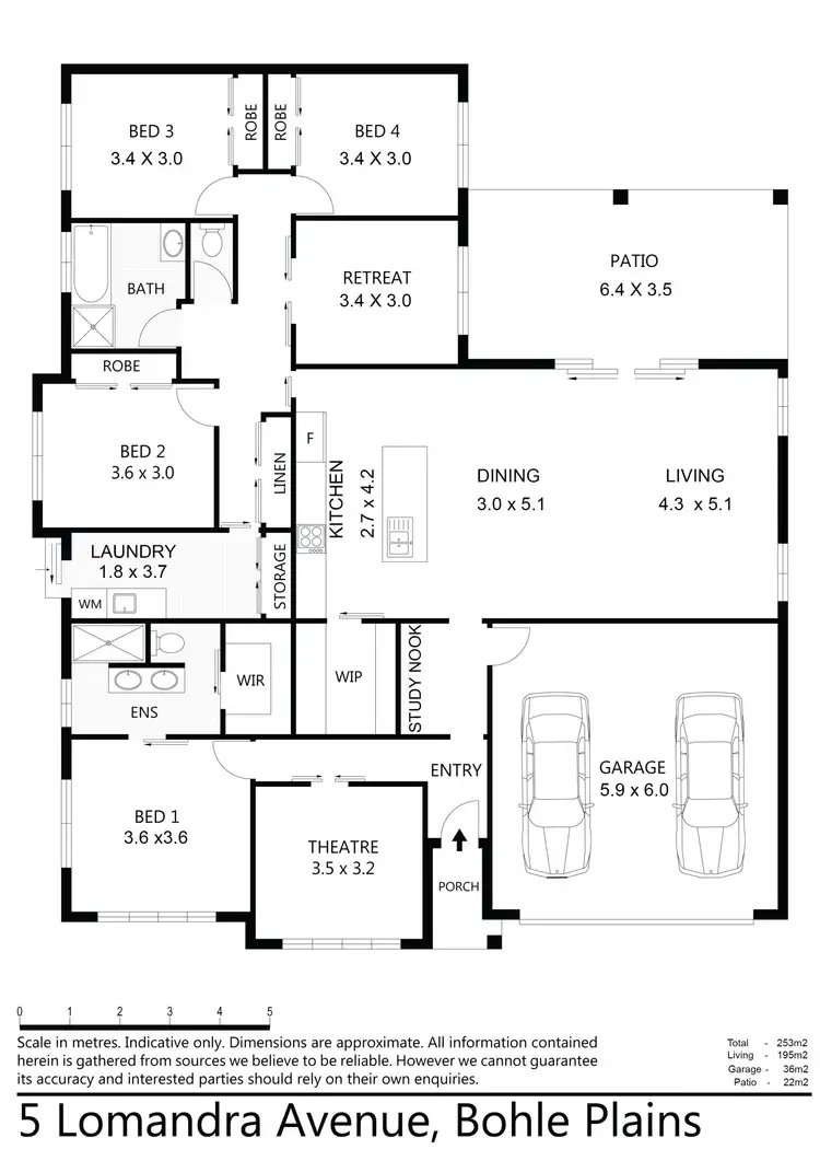 Floorplan of Homely house listing, 5 Lomandra Avenue, Bohle Plains QLD 4817
