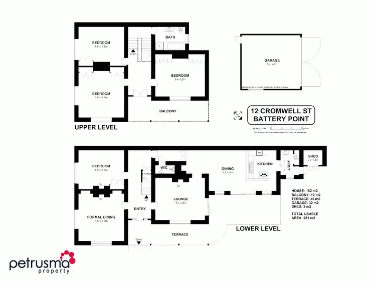 Floorplan of Homely house listing, 12 Cromwell Street, Battery Point TAS 7004