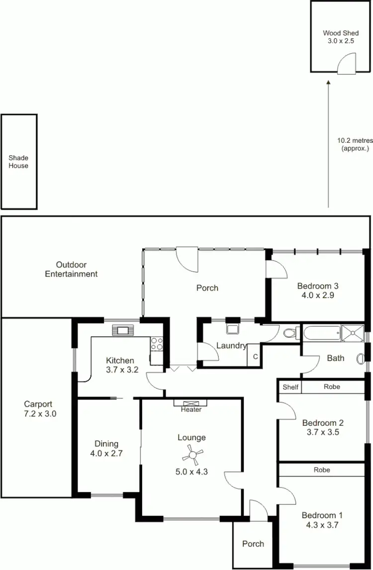 Floorplan of Homely house listing, 19 Winnall, Clapham SA 5062