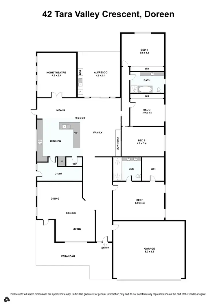 Floorplan of Homely house listing, 42 Tara Valley Crescent, Doreen VIC 3754