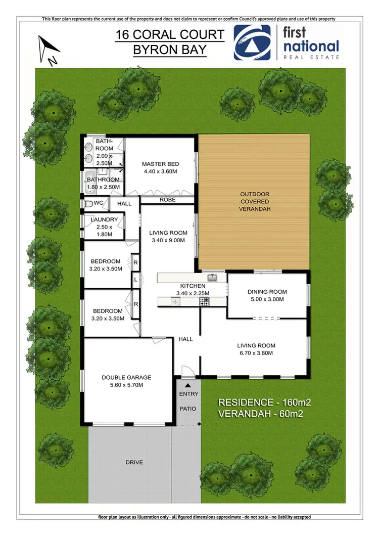 Floorplan of Homely house listing, 16 Coral Court, Byron Bay NSW 2481