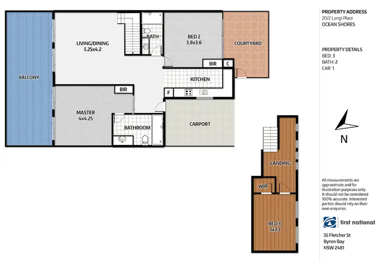 Floorplan of Homely unit listing, 20/2 Langi Place, Ocean Shores NSW 2483