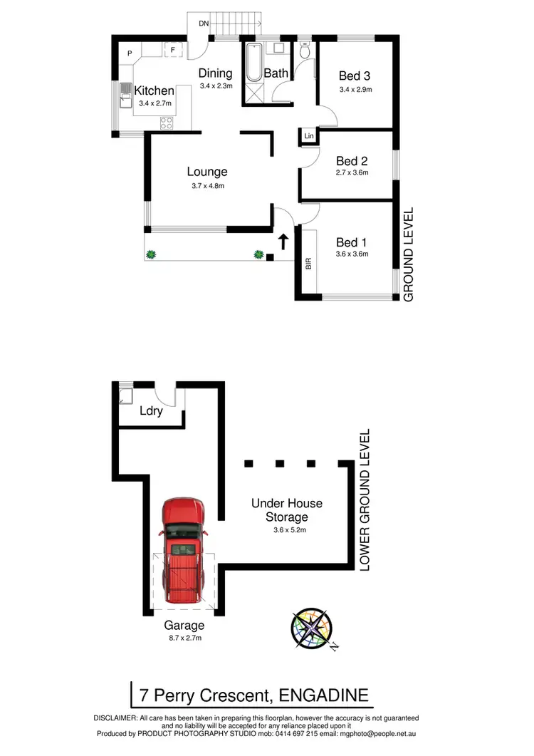 Floorplan of Homely house listing, 7 Perry Crescent, Engadine NSW 2233