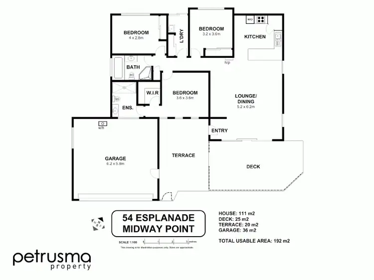 Floorplan of Homely house listing, 54 Esplanade, Midway Point TAS 7171