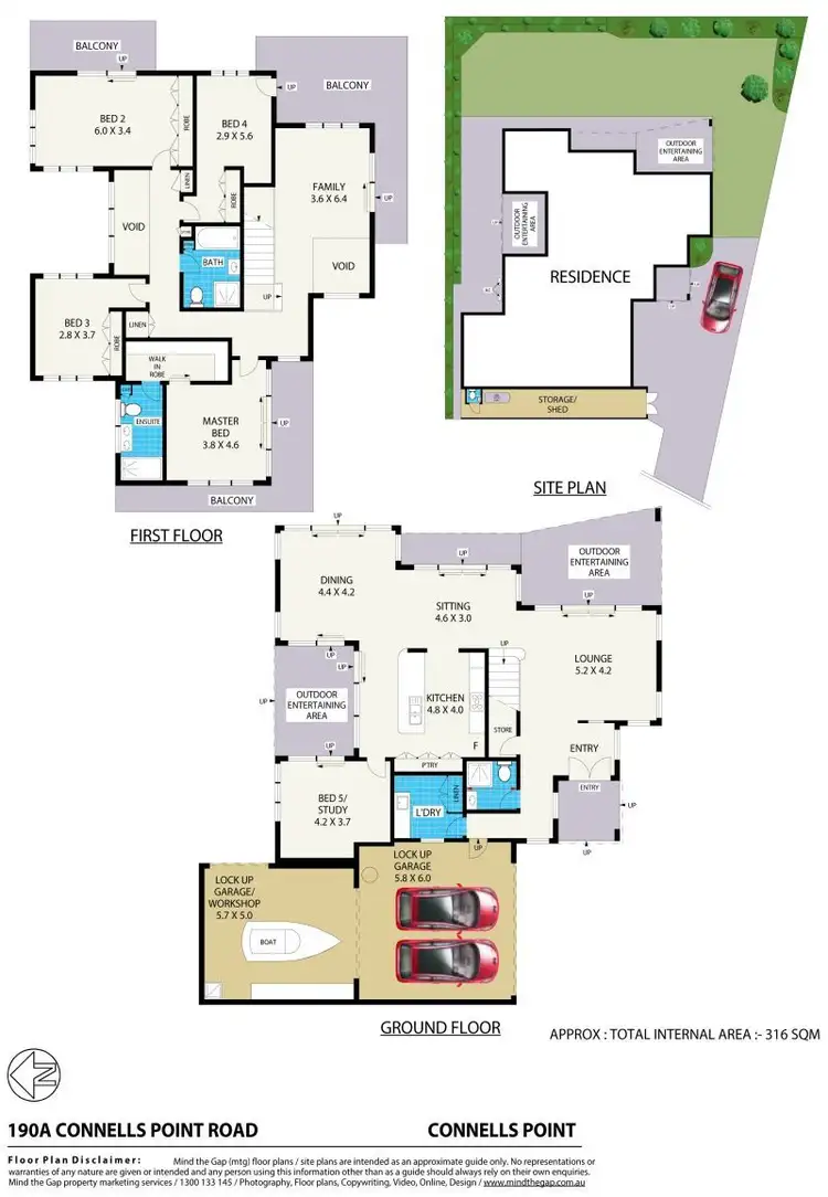 Floorplan of Homely house listing, 190a Connells Point Rd, Connells Point NSW 2221