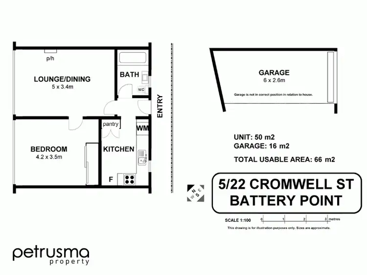 Floorplan of Homely unit listing, 5/22 Cromwell Street, Battery Point TAS 7004