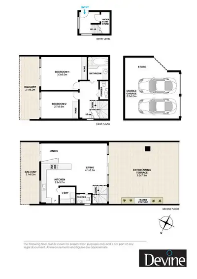 Floorplan of Homely townhouse listing, 1/1-5 Gow Street, Abbotsford NSW 2046