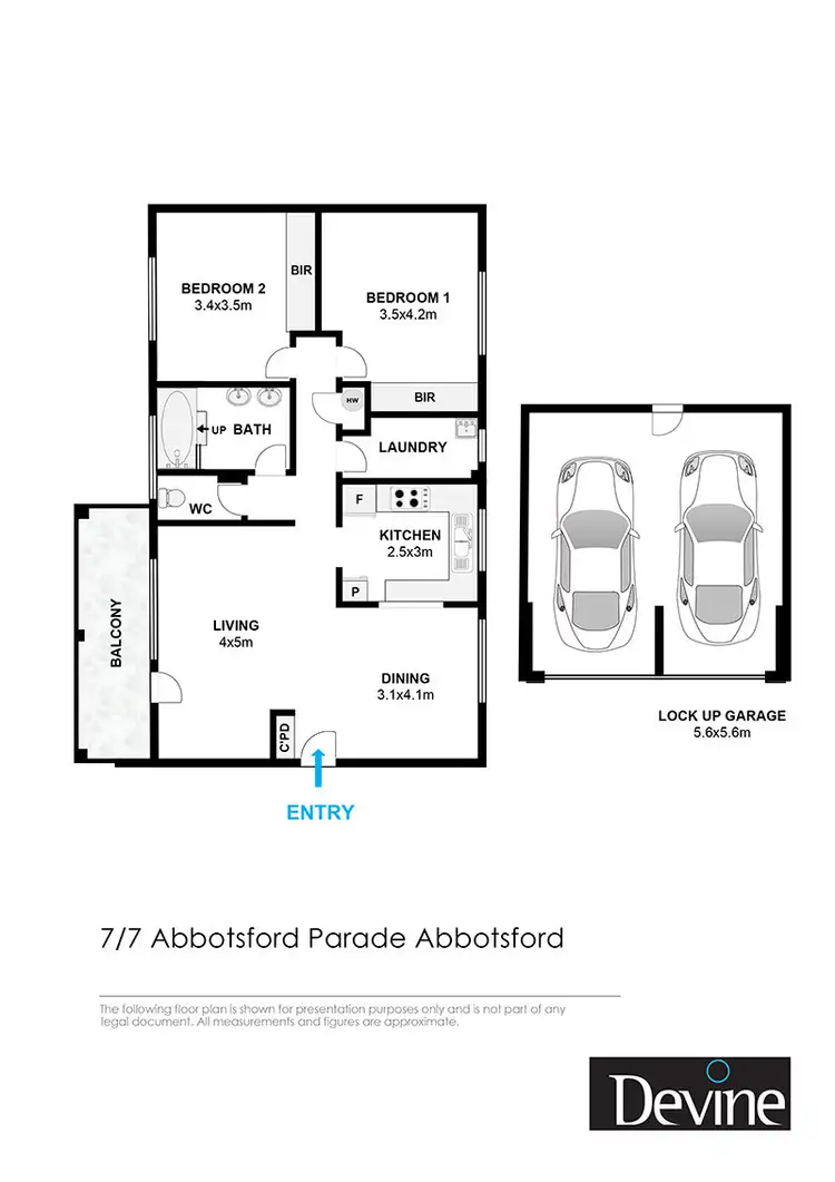Floorplan of Homely apartment listing, 7/7 Abbotsford Parade, Abbotsford NSW 2046