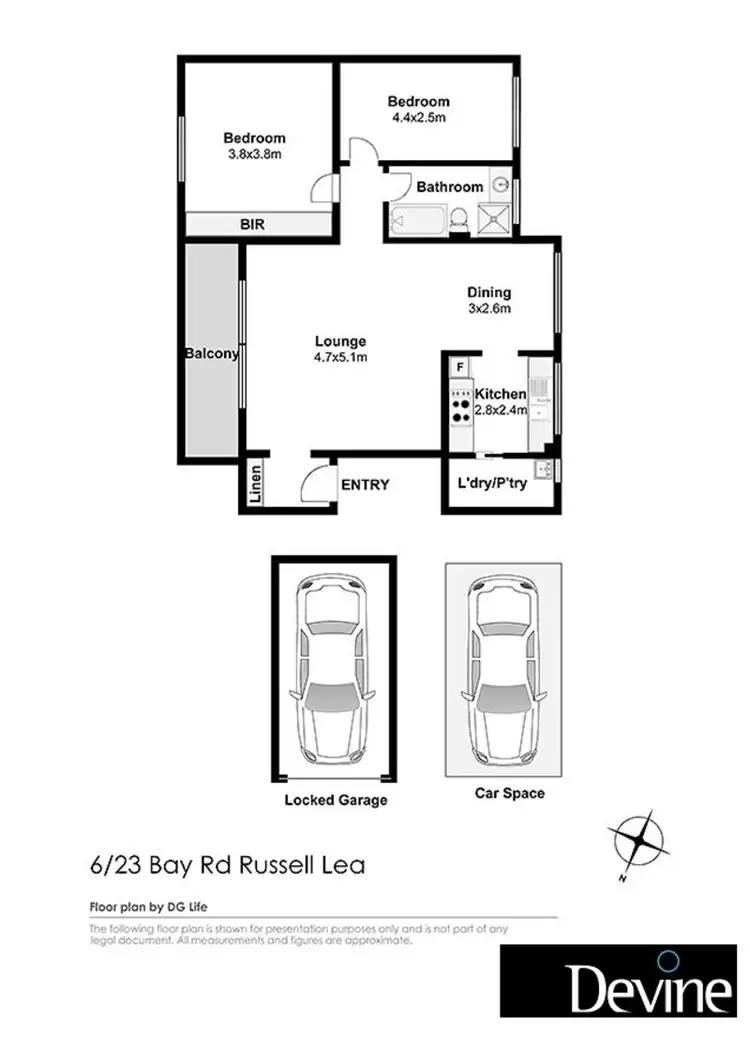 Floorplan of Homely apartment listing, 6/23 Bay Road, Russell Lea NSW 2046
