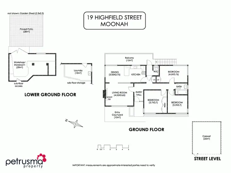 Floorplan of Homely house listing, 19 Highfield Street, Moonah TAS 7009