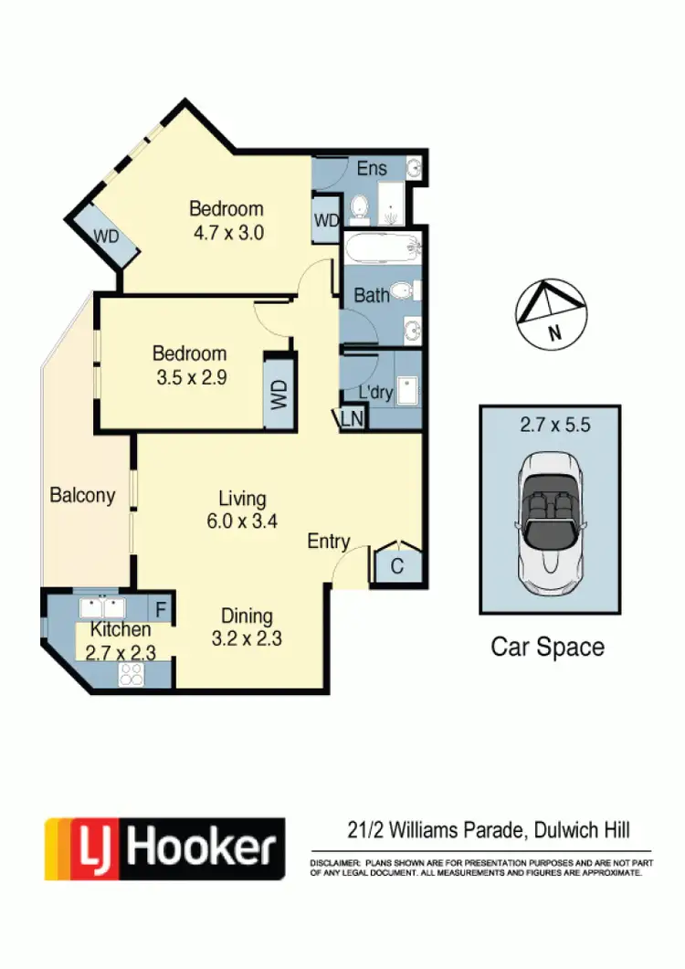 Floorplan of Homely apartment listing, 21/2 Williams Parade, Dulwich Hill NSW 2203