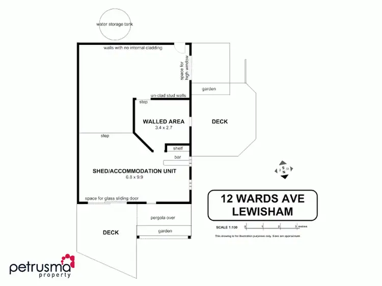 Floorplan of Homely land listing, 12 Wards Avenue, Lewisham TAS 7173