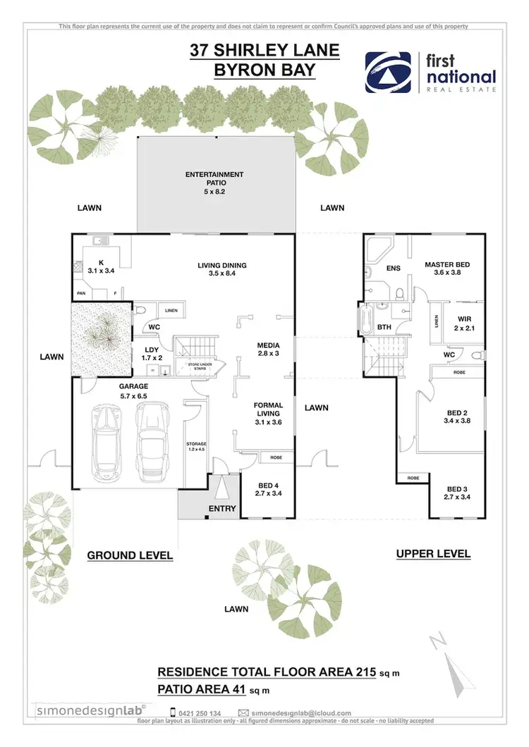Floorplan of Homely house listing, 37 Shirley Lane, Byron Bay NSW 2481