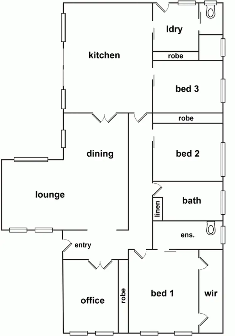 Floorplan of Homely house listing, 27 Jackson Street, Horsham VIC 3400