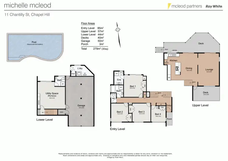 Floorplan of Homely house listing, 11 Chantilly Street, Chapel Hill QLD 4069
