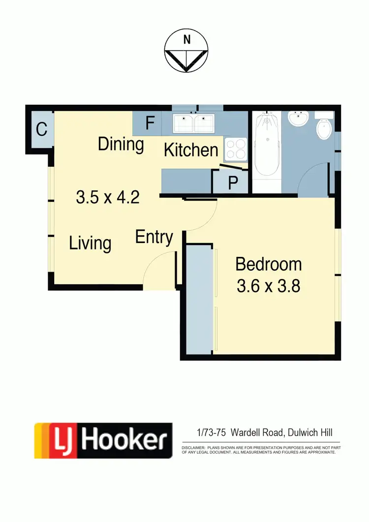 Floorplan of Homely apartment listing, 1/73-75 Wardell Road, Dulwich Hill NSW 2203