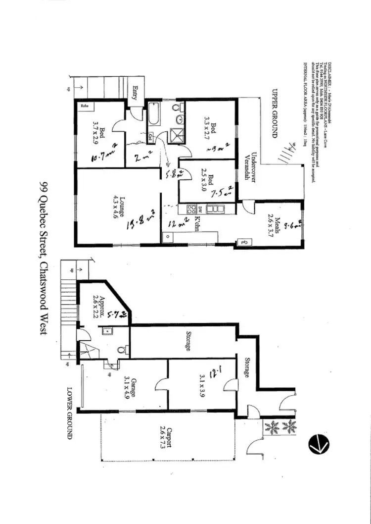 Floorplan of Homely house listing, 99 Quebec Rd, Chatswood West NSW 2067