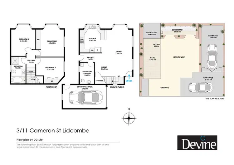 Floorplan of Homely townhouse listing, 3/11 Cameron Street, Lidcombe NSW 2141
