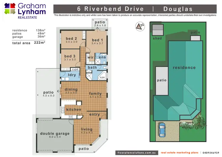 Floorplan of Homely house listing, 6 Riverbend Drive, Douglas QLD 4814