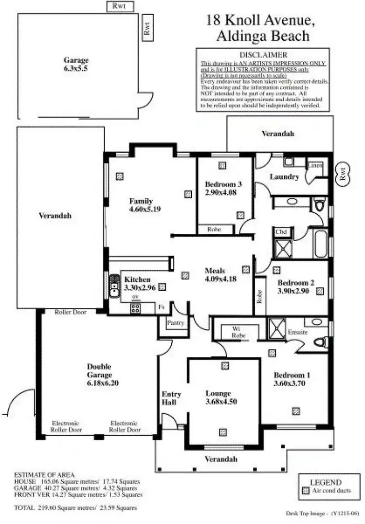 Floorplan of Homely house listing, 18 Knoll Avenue, Aldinga Beach SA 5173