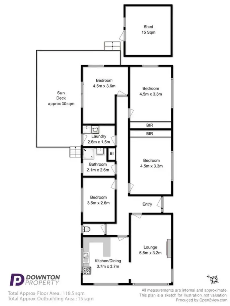 Floorplan of Homely house listing, 3 Cheviot Road, West Moonah TAS 7009