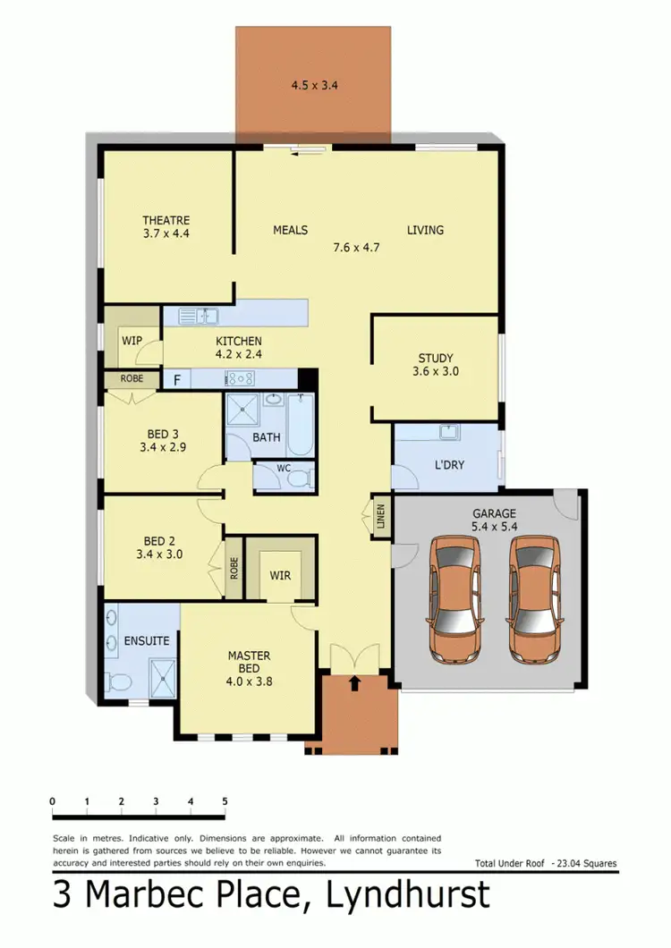 Floorplan of Homely house listing, 3 MARBEC PLACE, Lyndhurst VIC 3975