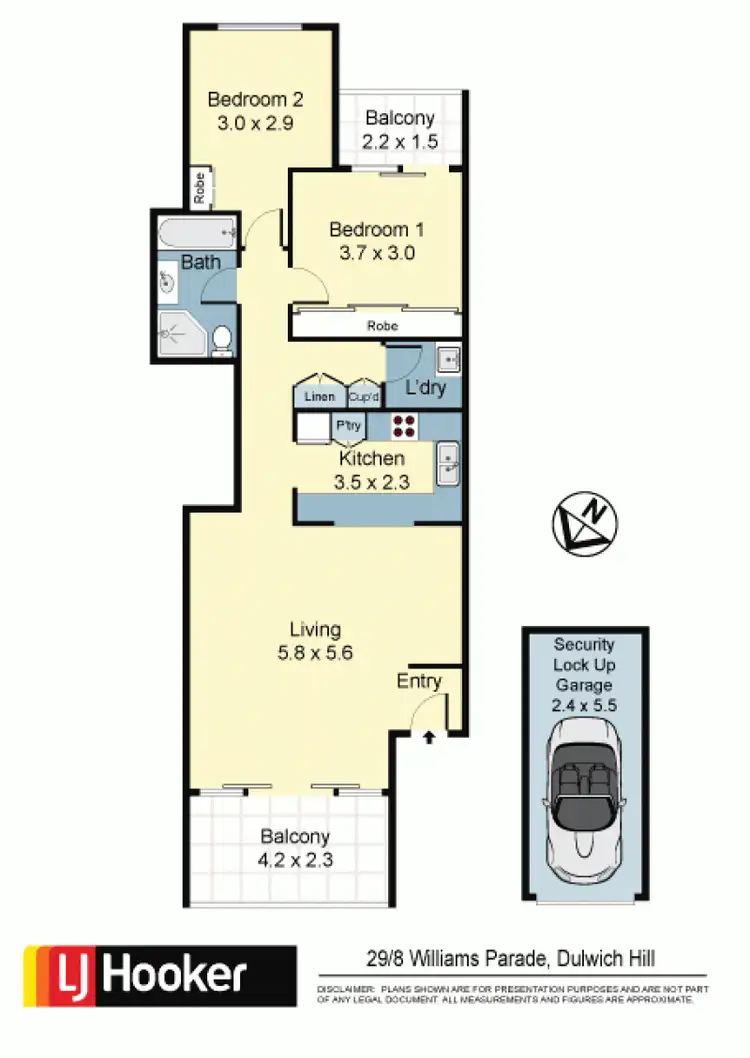 Floorplan of Homely apartment listing, 29/8 Williams Parade, Dulwich Hill NSW 2203
