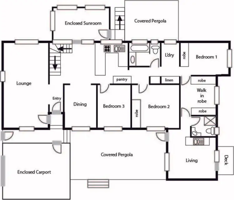 Floorplan of Homely house listing, 5 Hardey Place, Stirling ACT 2611