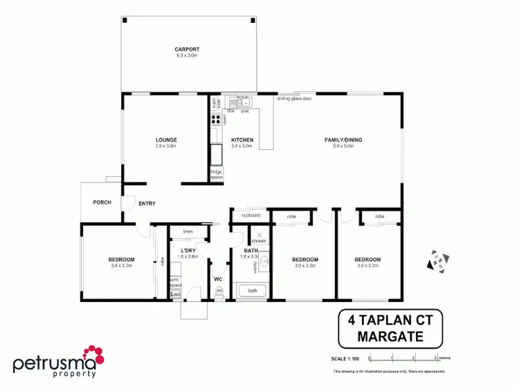 Floorplan of Homely house listing, 4 Taplan Court, Margate TAS 7054