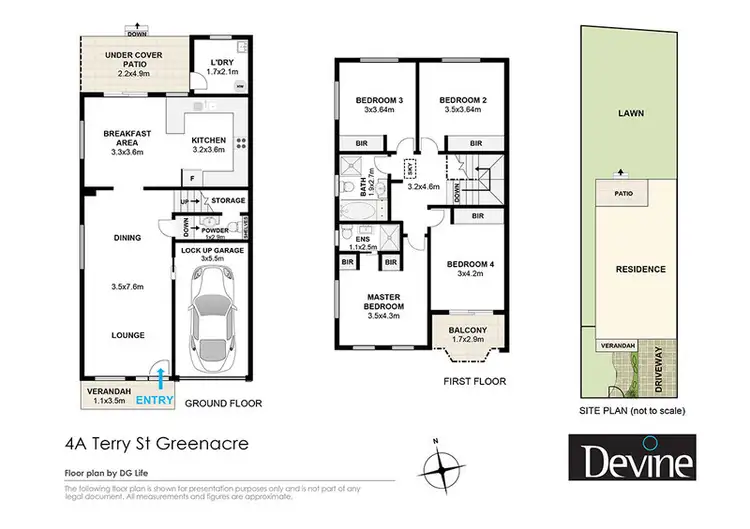 Floorplan of Homely townhouse listing, 4A Terry Street, Greenacre NSW 2190