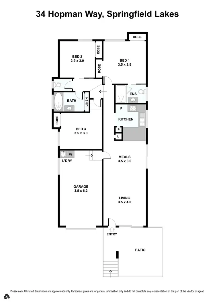 Floorplan of Homely house listing, 34 Hopman Way, Springfield Lakes QLD 4300