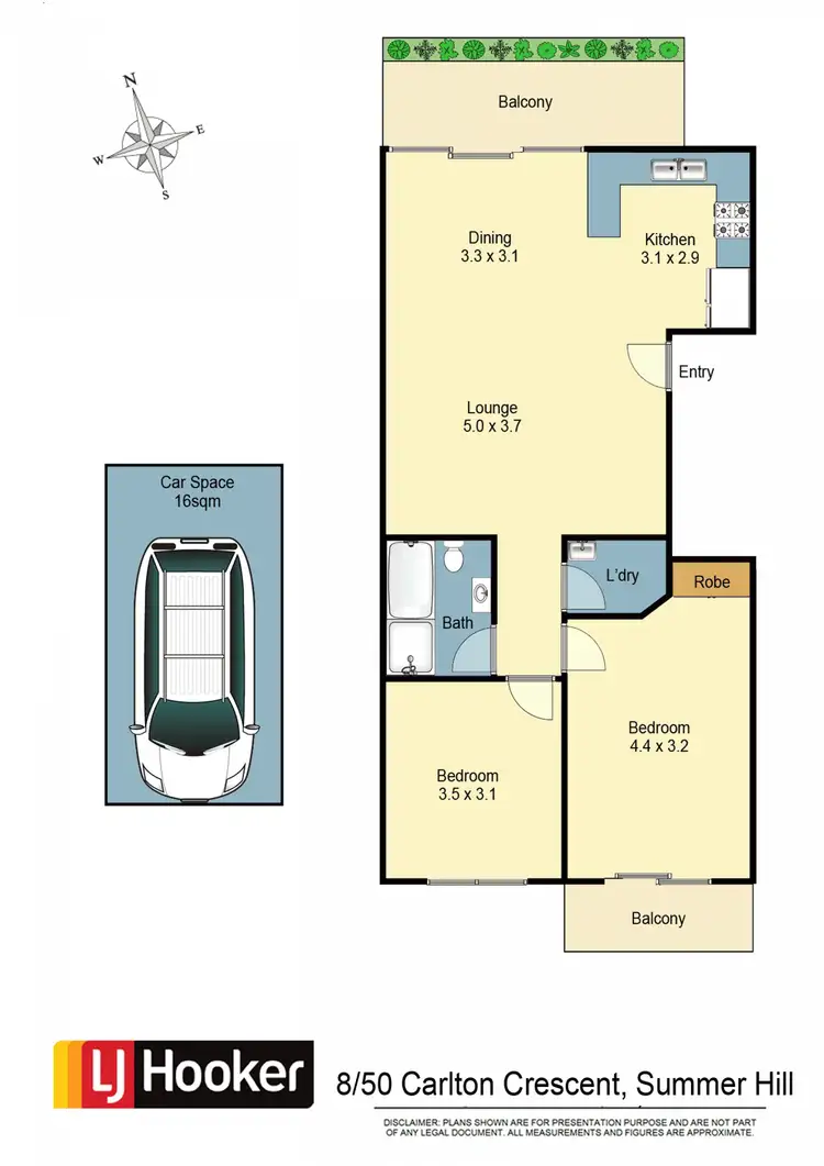Floorplan of Homely apartment listing, 8/50 Carlton Crescent, Summer Hill NSW 2130