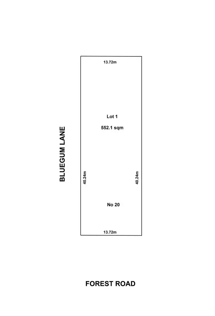 Floorplan of Homely land listing, 22 Forest Road, Heathcote NSW 2233