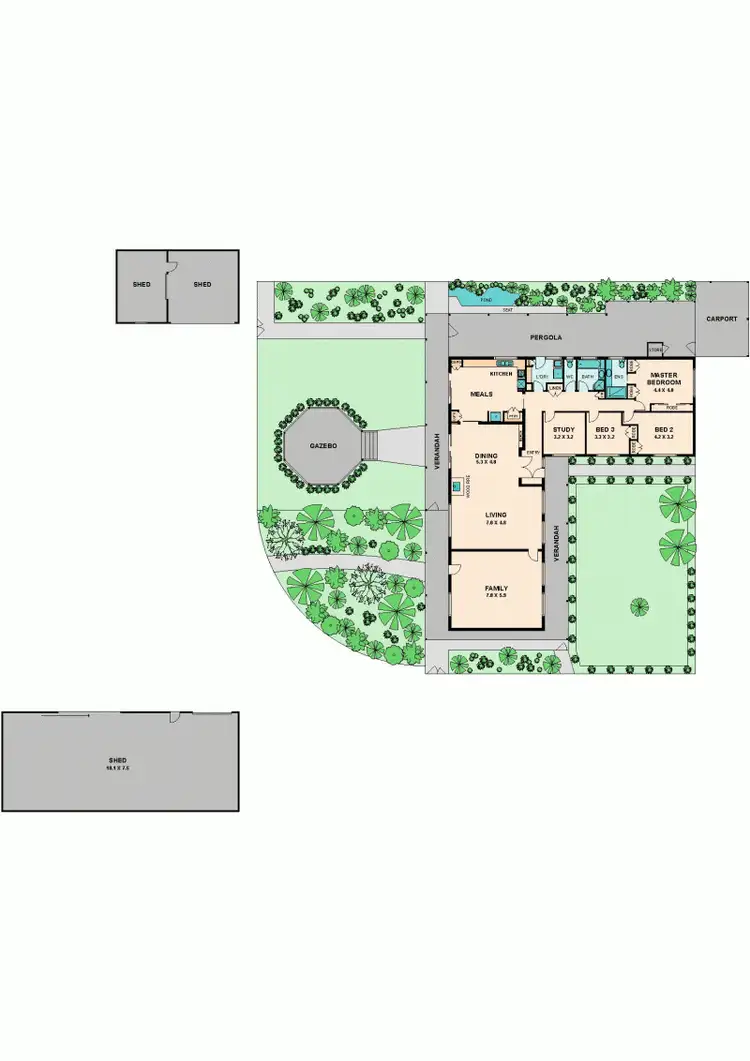 Floorplan of Homely house listing, 110 AVENEL ROAD, Seymour VIC 3660