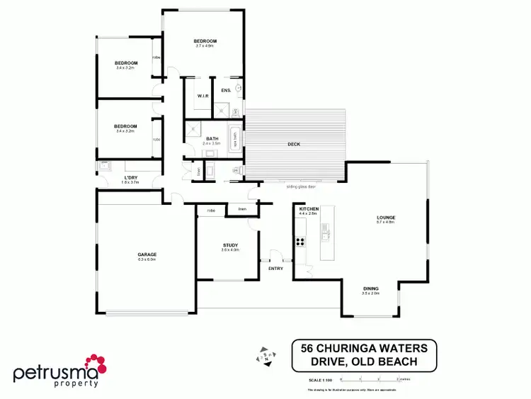 Floorplan of Homely house listing, 56 Churinga Waters Drive, Old Beach TAS 7017