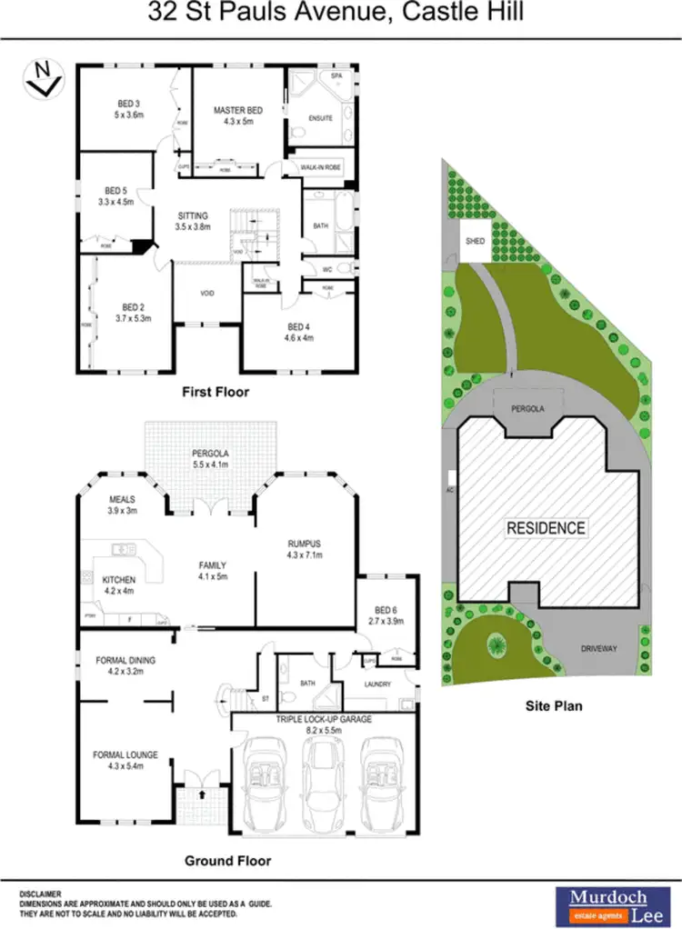 Floorplan of Homely house listing, 32 St Pauls Avenue, Castle Hill NSW 2154