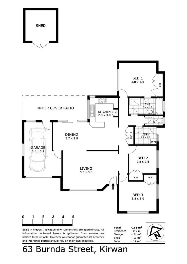 Floorplan of Homely house listing, 63 Burnda Street, Kirwan QLD 4817
