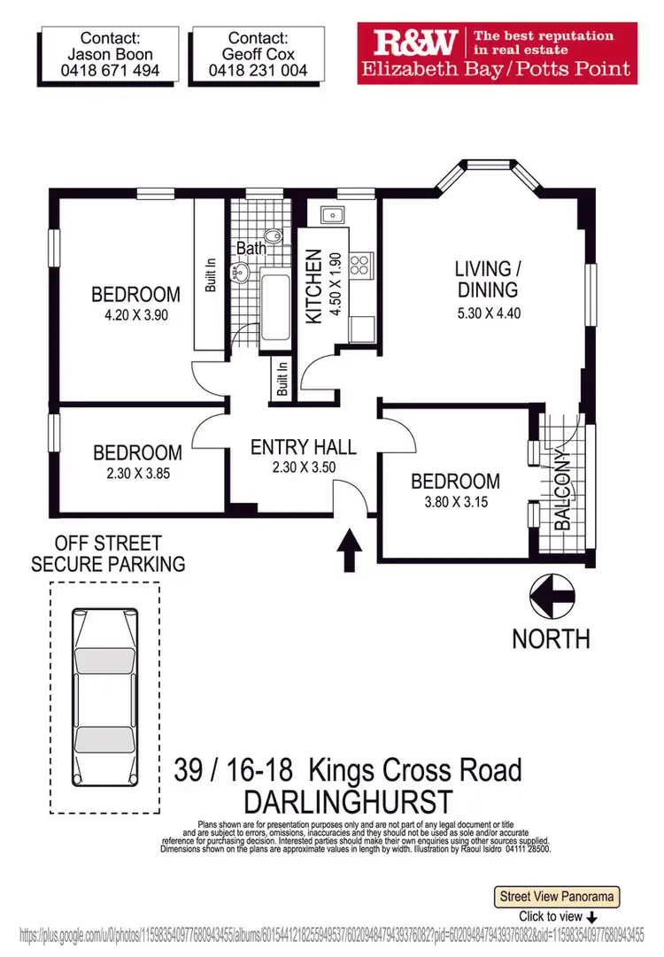 Floorplan of Homely apartment listing, 39/16-20 Kings Cross Road, Potts Point NSW 2011
