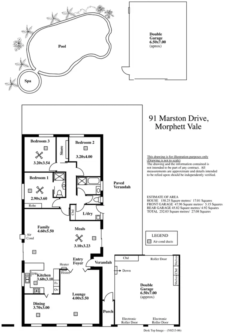 Floorplan of Homely house listing, 91 Marston Drive, Morphett Vale SA 5162