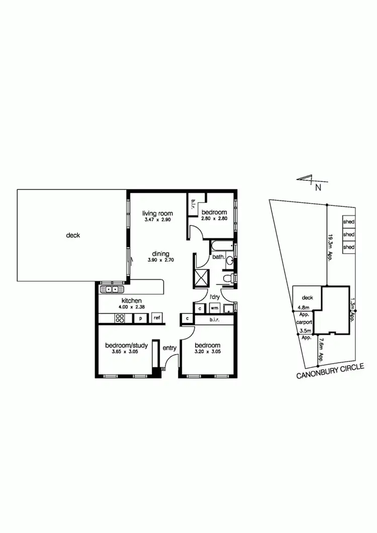 Floorplan of Homely house listing, 4 Canonbury Circle, Seabrook VIC 3028