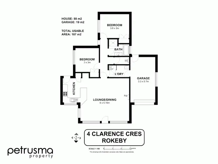 Floorplan of Homely house listing, 4 Clarence Crescent, Rokeby TAS 7019