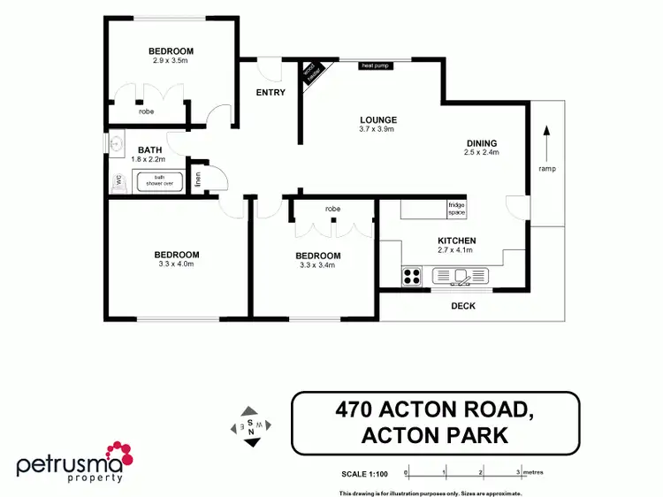 Floorplan of Homely house listing, 470 Acton Road, Acton Park TAS 7170
