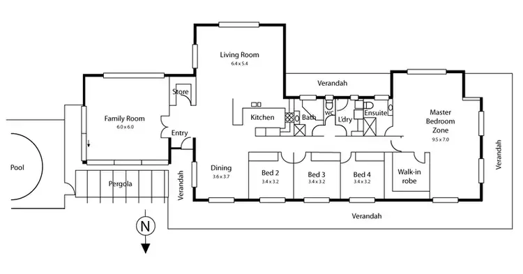 Floorplan of Homely rural property listing, 1298 Burra Rd, Gundagai NSW 2722